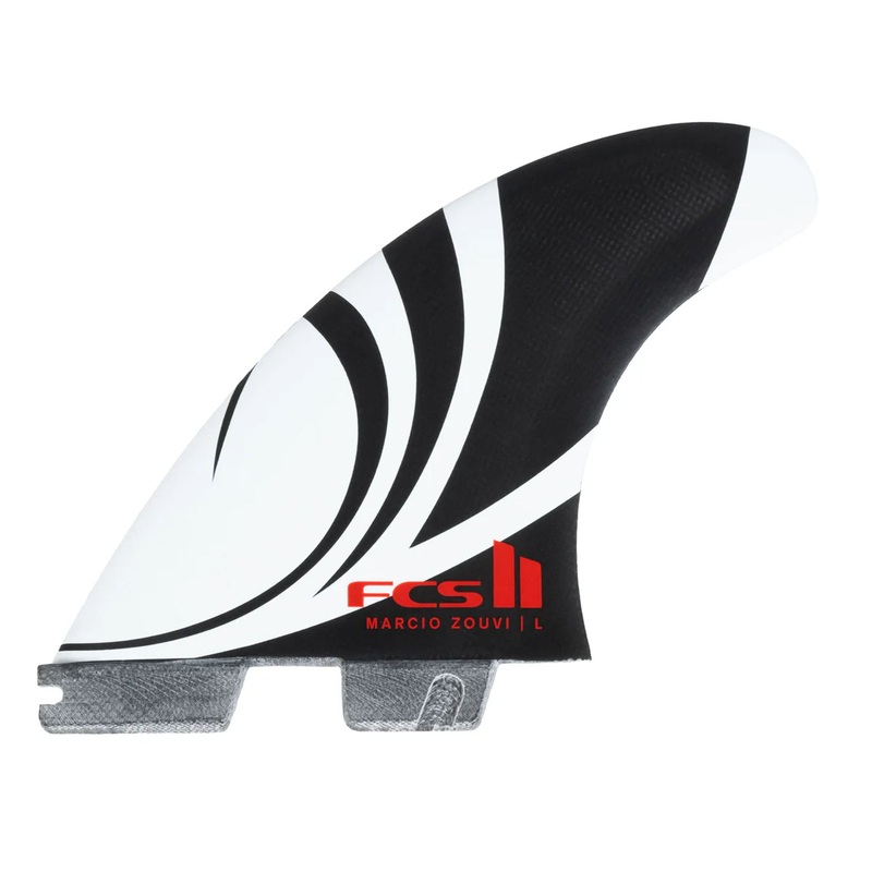 FCS II Sharpeye Performance Glass Tri-Quad Surfboard Fins – Medium/Black