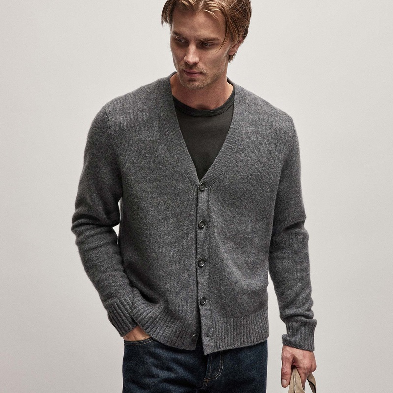Recycled Cashmere Cardigan – Flannel