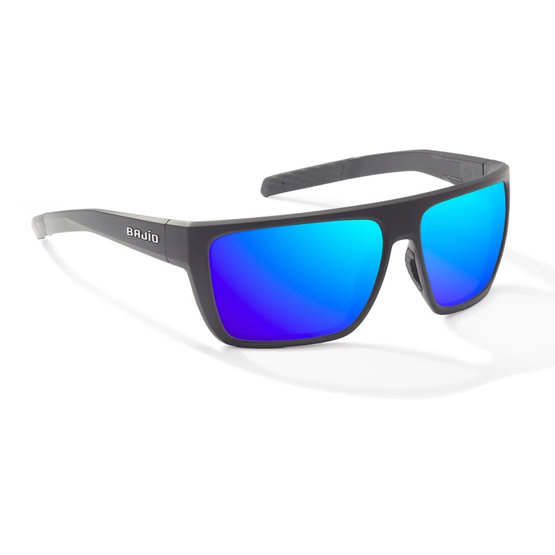 Bajio Zapata X-Large Men’s Sunglasses – Black Matte/Blue Mirror Polarized