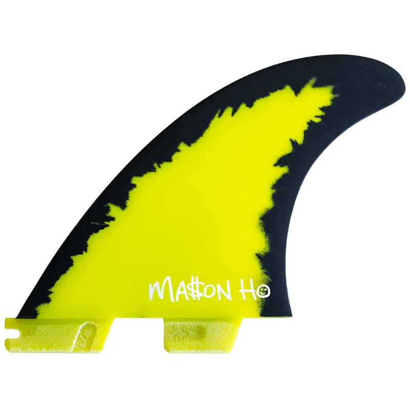 FCS II Mason Ho AirCore Small Thruster Fin Set – Black/Neon