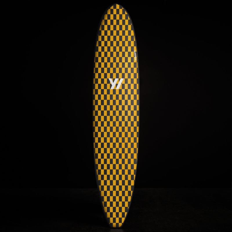 Y/OSEMITE  Checkered Longboard 7’10” – Black/Crocus