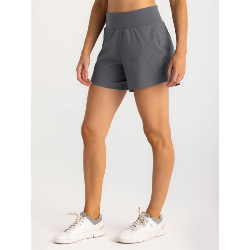 Free Fly Bamboo-Lined Active Breeze 5″ Shorts-Smoke