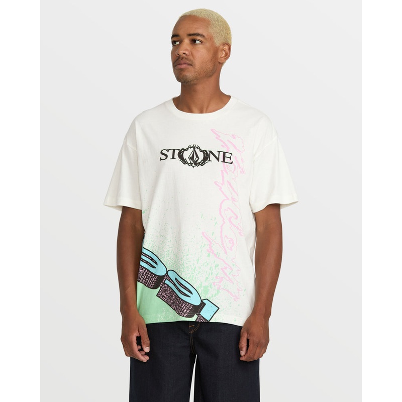 Volcom Heavy Tubes Short Sleeve T-Shirt Off White
