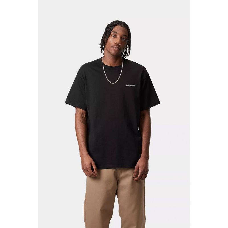 CARHARTT WIP – SCRIPT EMBROIDERY T-SHIRT – BLACK