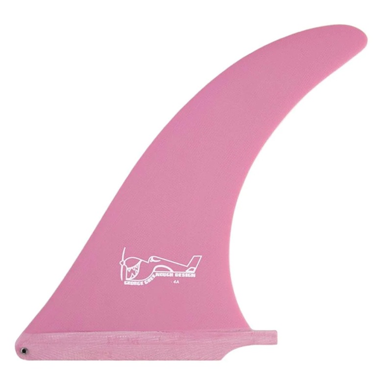True Ames Greenough 4-A Longboard Fin – 6.5″/Pink