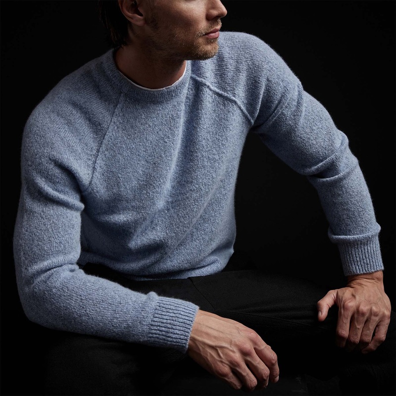 Mid Gauge Cashmere Sweatshirt – Atlantic
