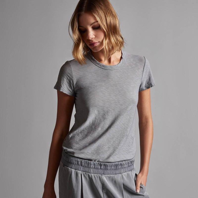 Sheer Slub Crew Neck Tee – Breeze
