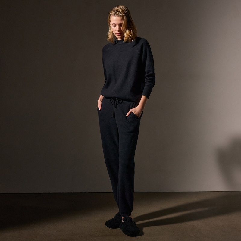 Brushed Thermal Sweat Pant – Black