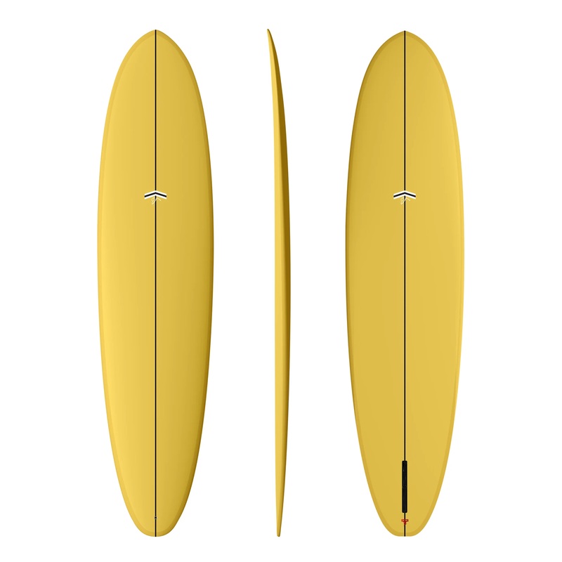 CJ NELSON OUTLIER 7’6″ THUNDERBOLT RED 53.17L – MUSTARD