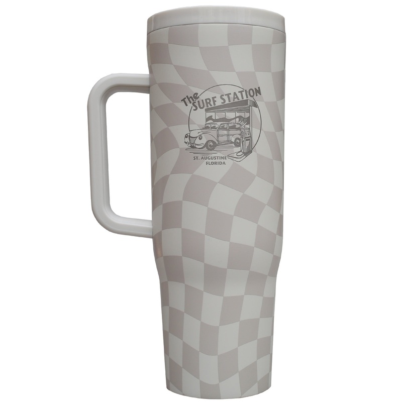 Corkcicle x Surf Station Cruiser 40oz Tumbler – Wavy Checkerboard