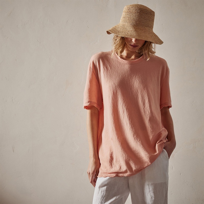 Crepe Jersey Oversized Short Sleeve Crew – Spritz
