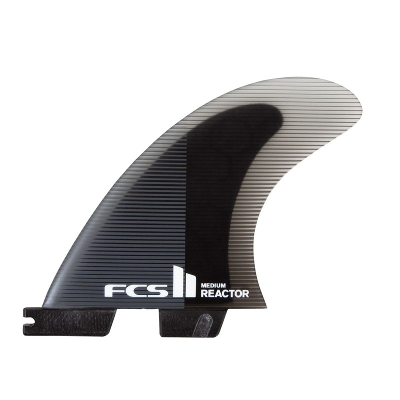 FCS II ReactorPerformance Core Tri Surfboard Fins – Medium/Charcoal