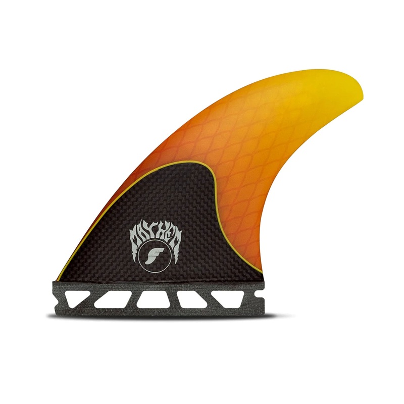 Futures Mayhem 3.0 HC Tri Surfboard Fins – Small/Orange