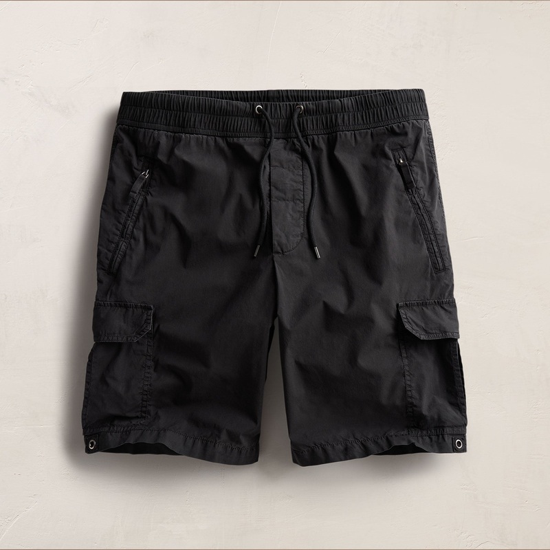 Parachute Poplin Cargo Short – Black