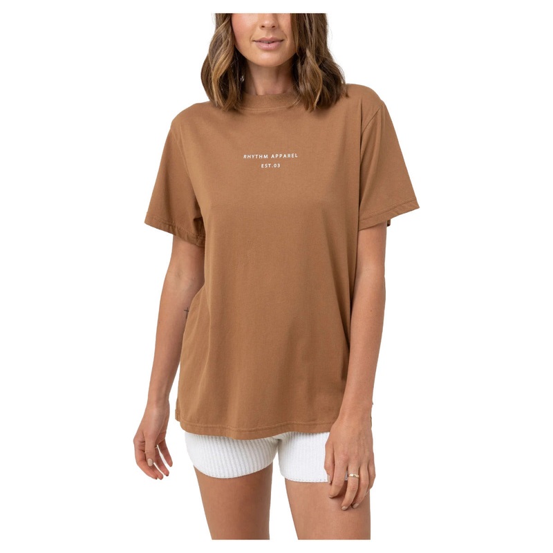 Rhythm Classic Brand Tee – Caramel