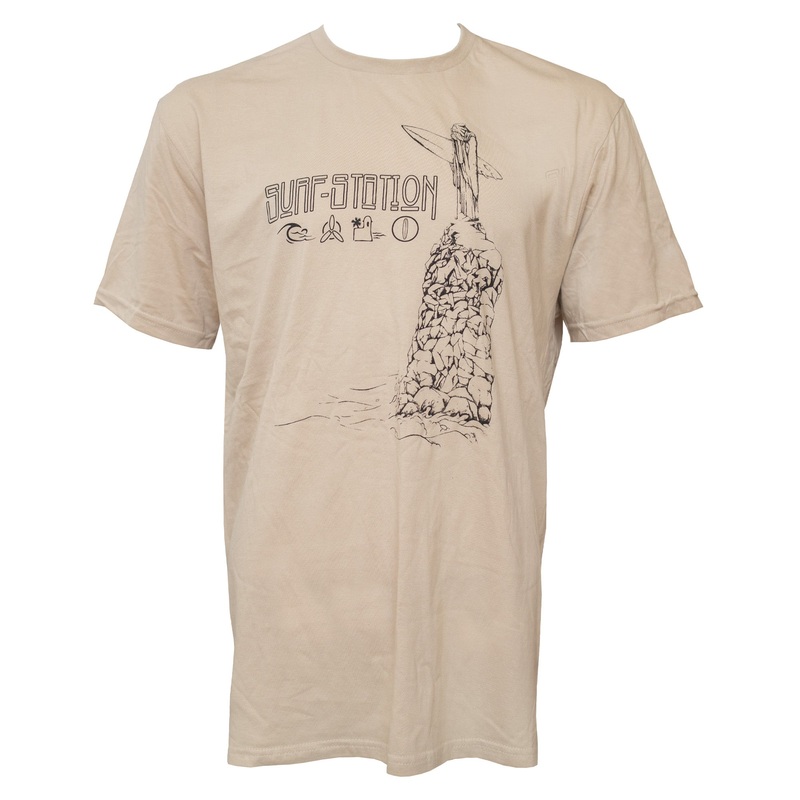 Surf Station Shred Zeppelin Men’s S/S T-Shirt – Sand