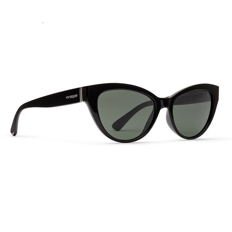 VonZipper Ya Ya! Women’s Sunglasses – Black Gloss/Vintage Grey