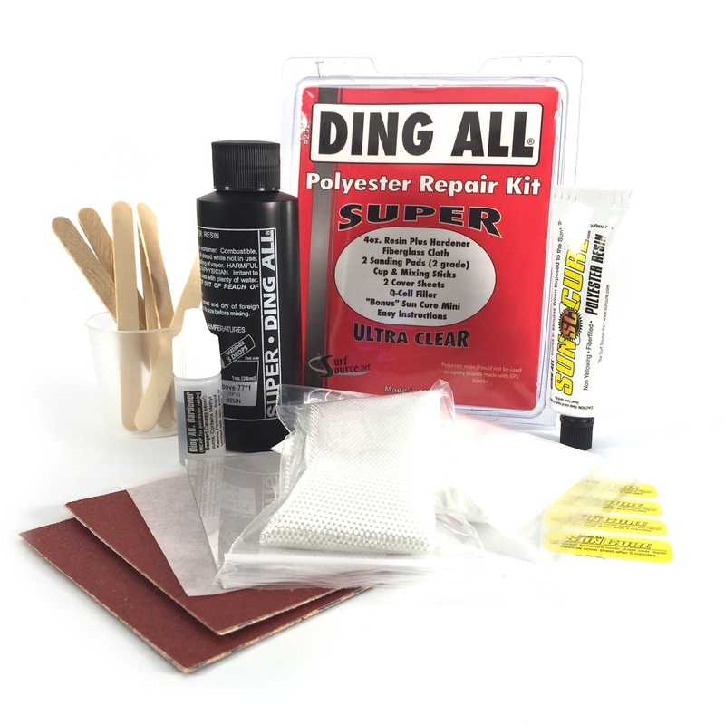 Ding All Polyester Repair Kit Super Ultra clear