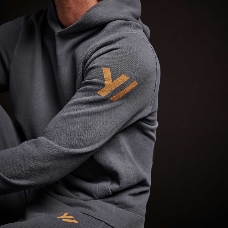Classic French Terry Hoodie – Maine Pigment/Cadmium