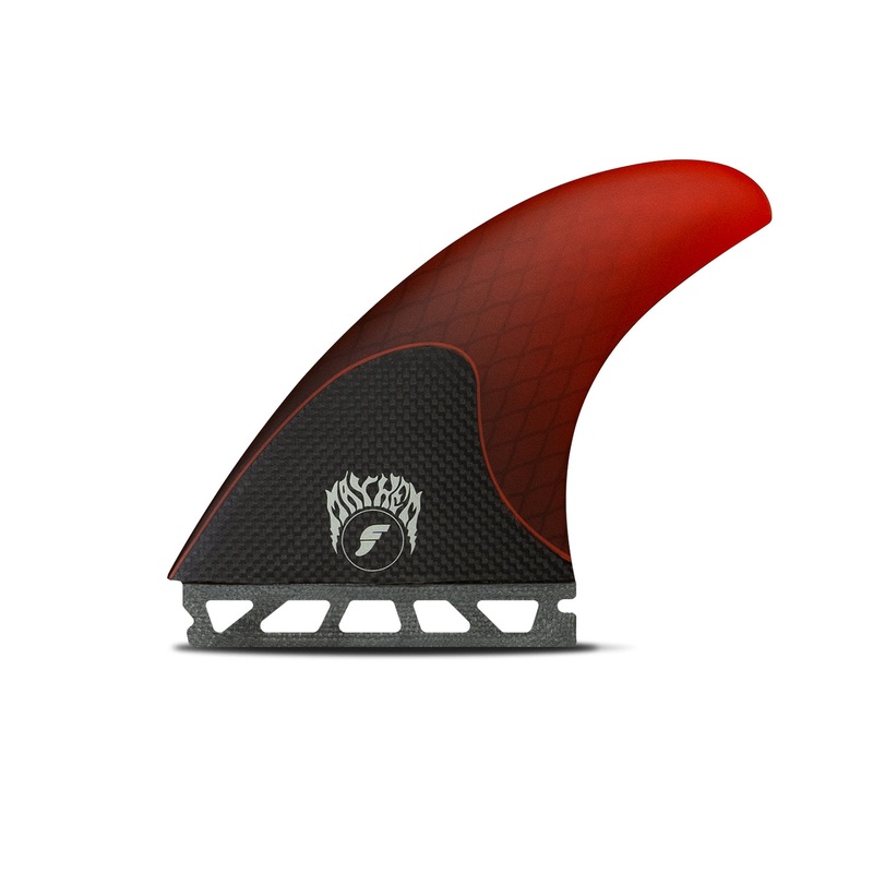 Futures Mayhem 3.0 Honeycomb Tri Fin Set-Red-Large