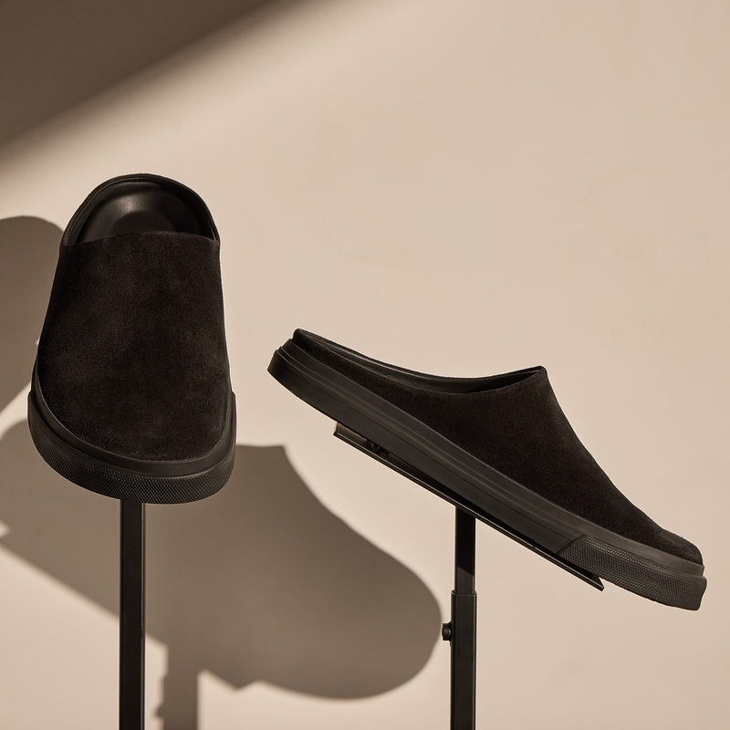 Men’s Suede Clog – Black