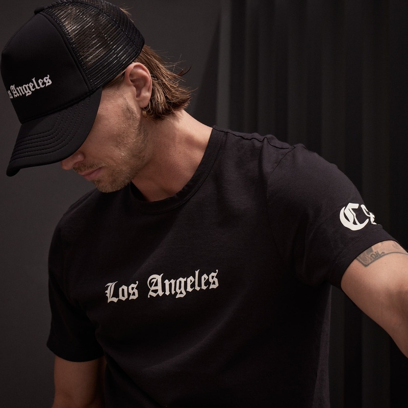 LA Gothic Short Sleeve Crew – Black