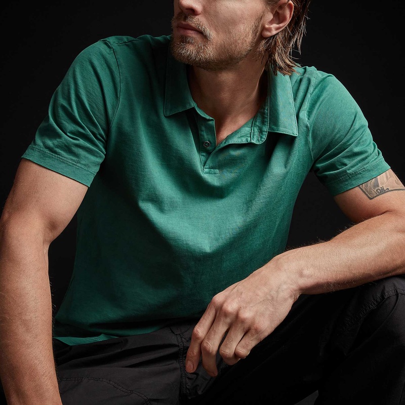 Sueded Jersey Polo – Fuji Pigment
