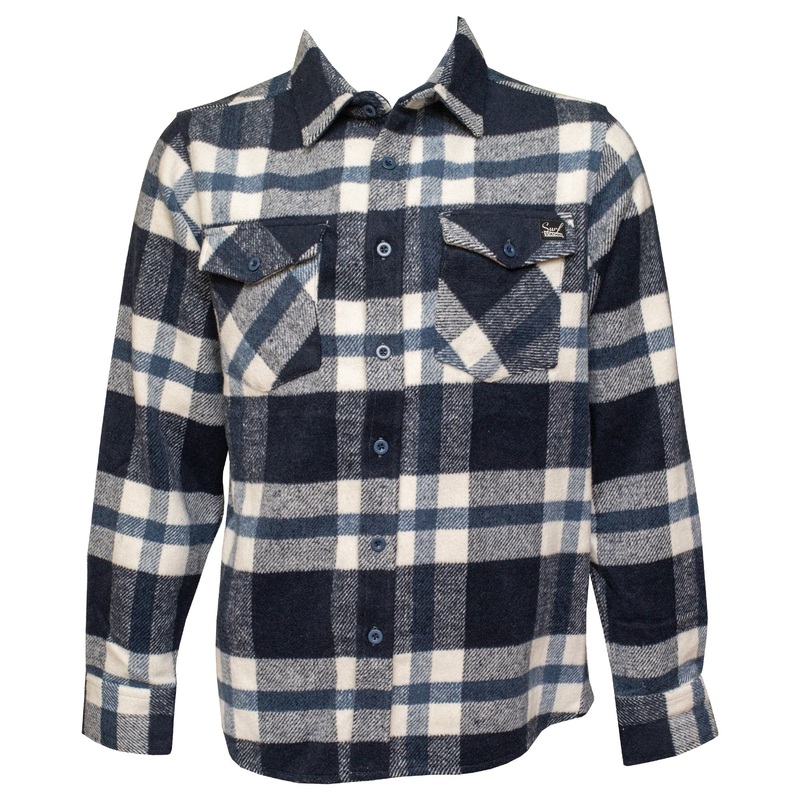 Surf Station 4th Street Men’s L/S Flannel Shirt – Navy