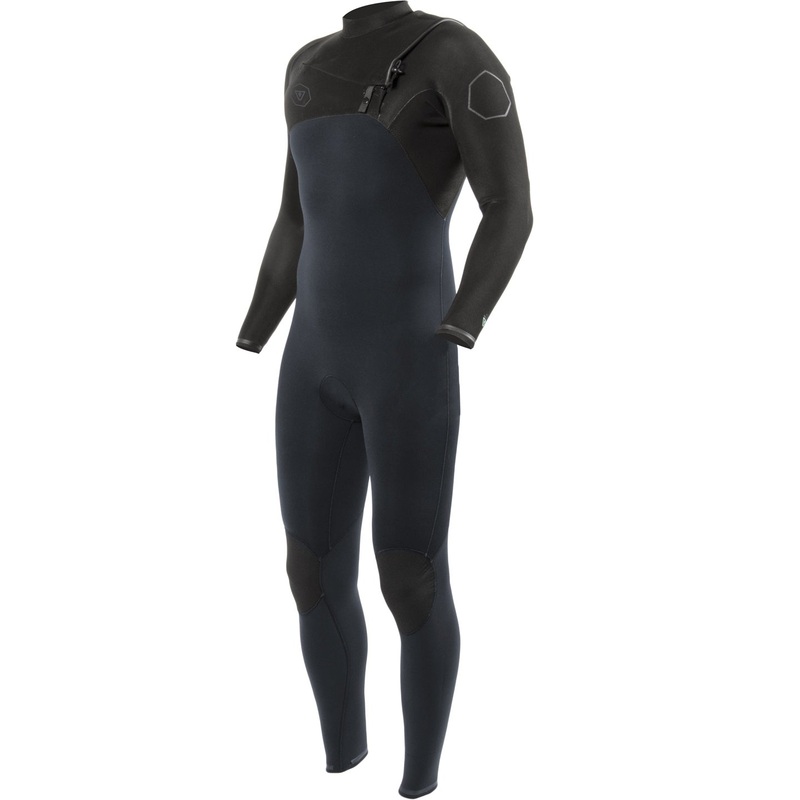 Vissla Mens High Seas 3/2 Steamer Chest Zip – Charcoal