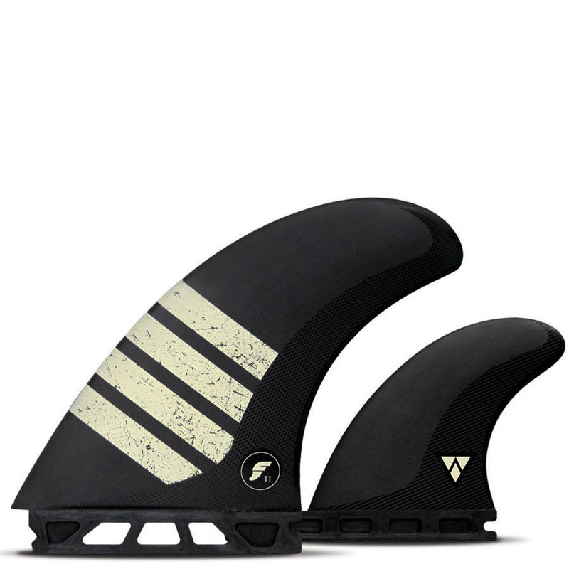 Futures FT1 Alpha Series Twin+1 Fin Set – Carbon/Tan