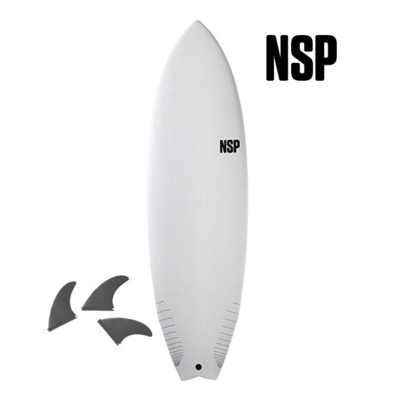 NSP PROTECH FISH 5’6″ WHITE 33L