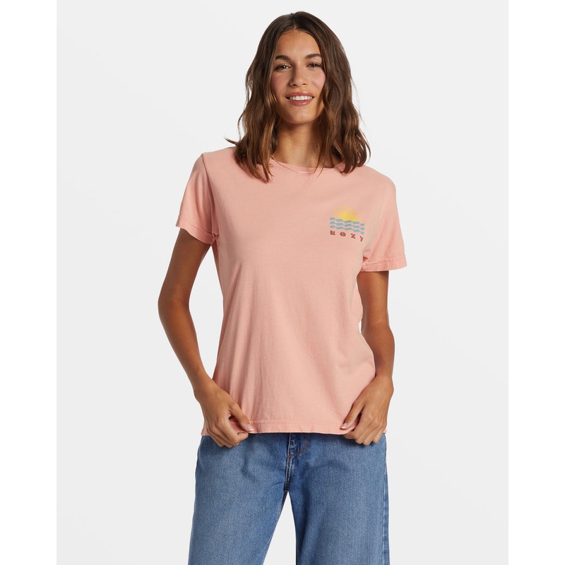 Roxy Sun Spun Tee-Candlelight Peach