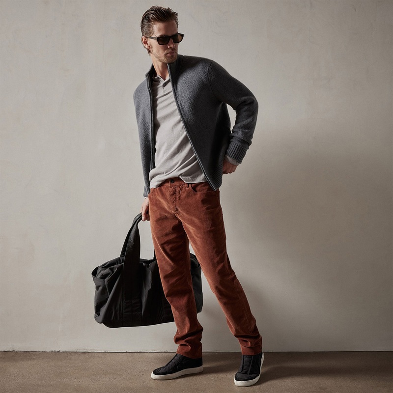 5 Pocket Corduroy Pant – Dark Rust Pigment