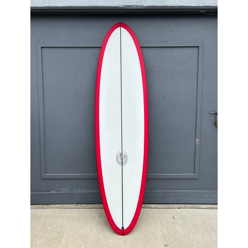7’2″ Thin Twin – Bottom Red Tint Surfboard
