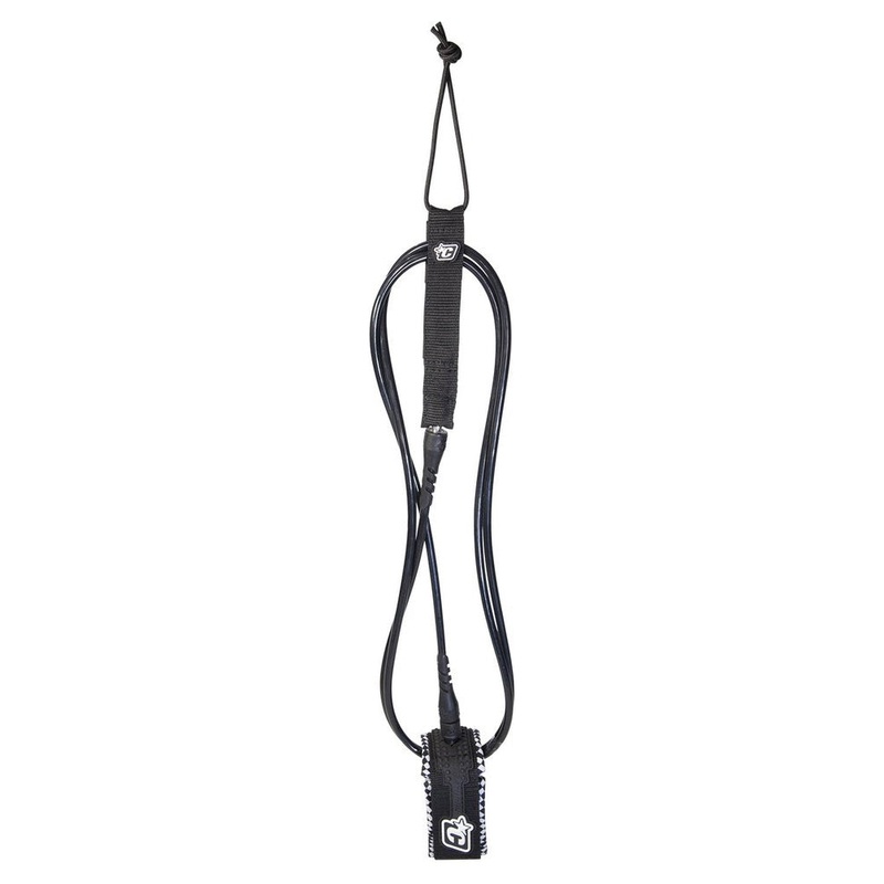 Creatures of Leisure 10ft Longboard Knee Leash – Black/White