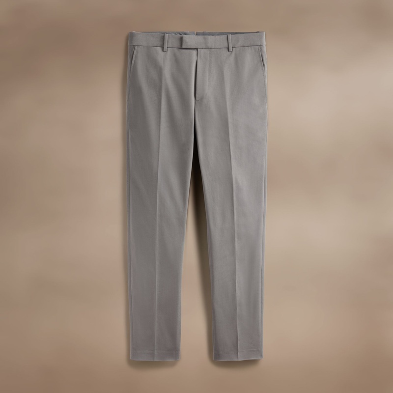 Stretch Micro Twill Trouser – Mid Grey