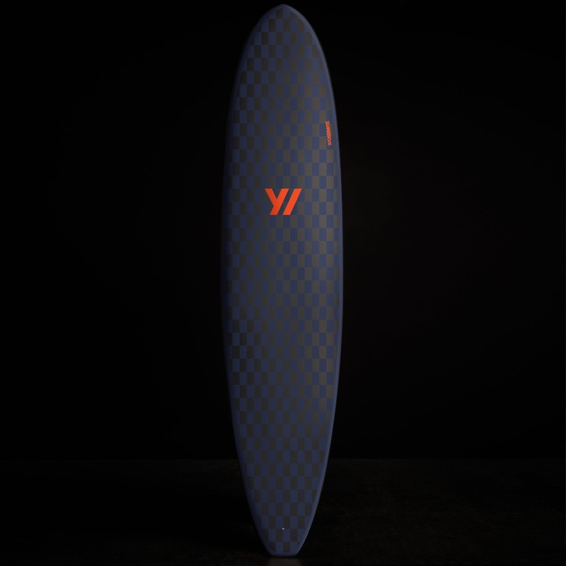 Y/OSEMITE  Checkered Longboard 7’10” – Black/True Navy