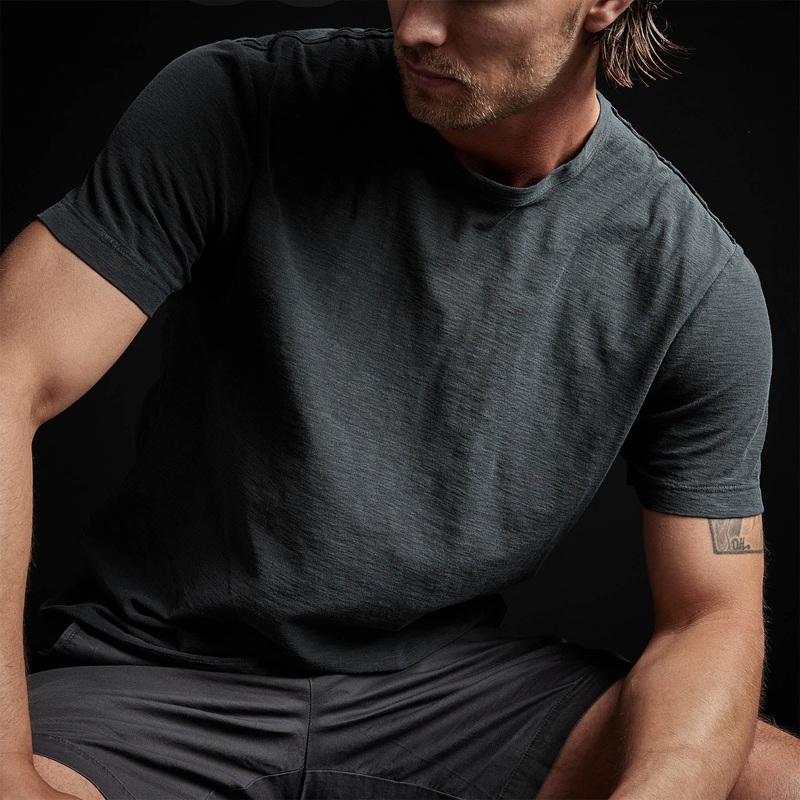 Reverse Slub Jersey Short Sleeve Crew – Magma Pigment