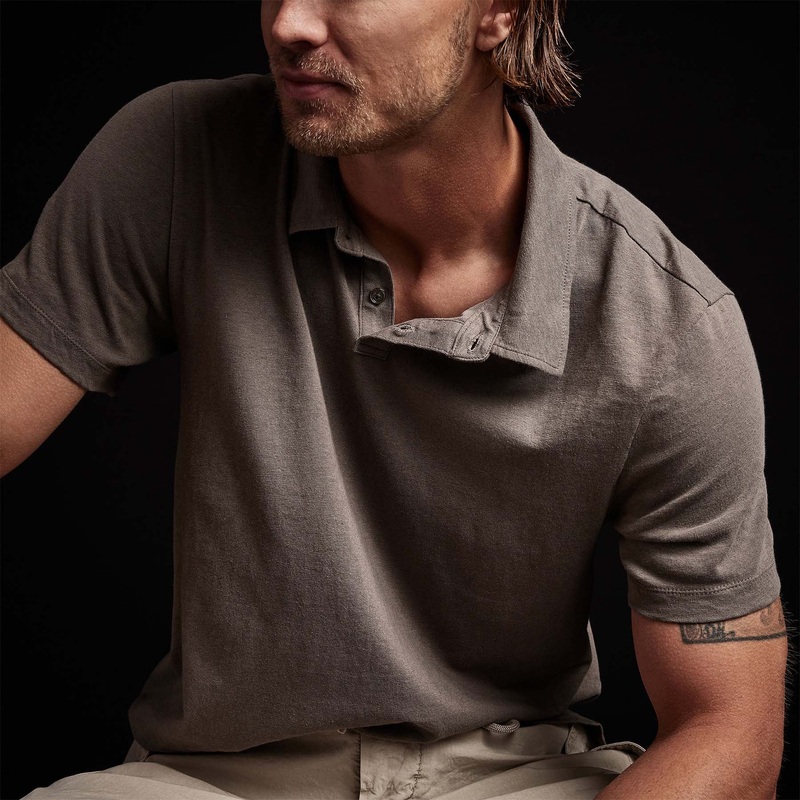 Soft Slub Jersey Short Sleeve Polo – River Rock