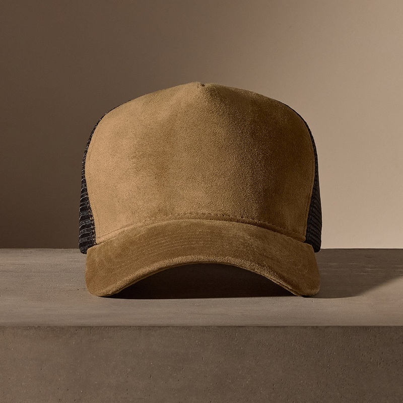 Suede Trucker Hat – String