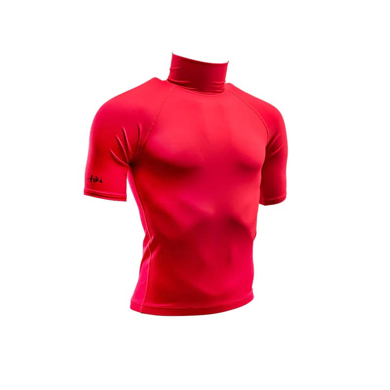 Tiki Adult Rash Vest SS With Logo – Red