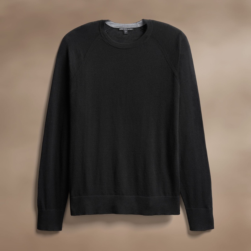 Ultrafine Cashmere Crew – Black