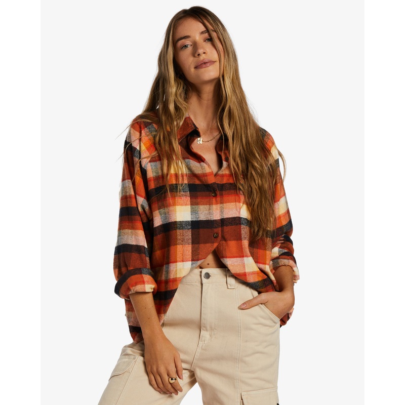 Billabong Best Time L/S Shirt-Mocha