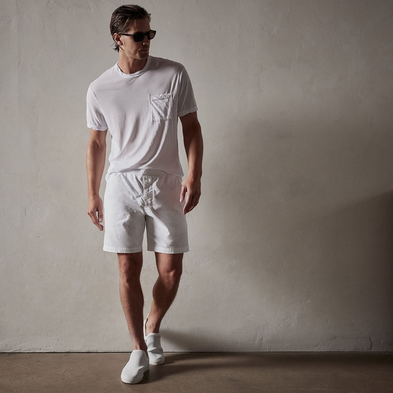 Cotton Linen Tailored Short – White