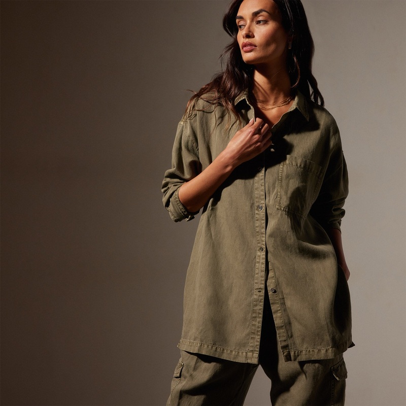 Cotton Linen Twill Shirt – Trooper Pigment