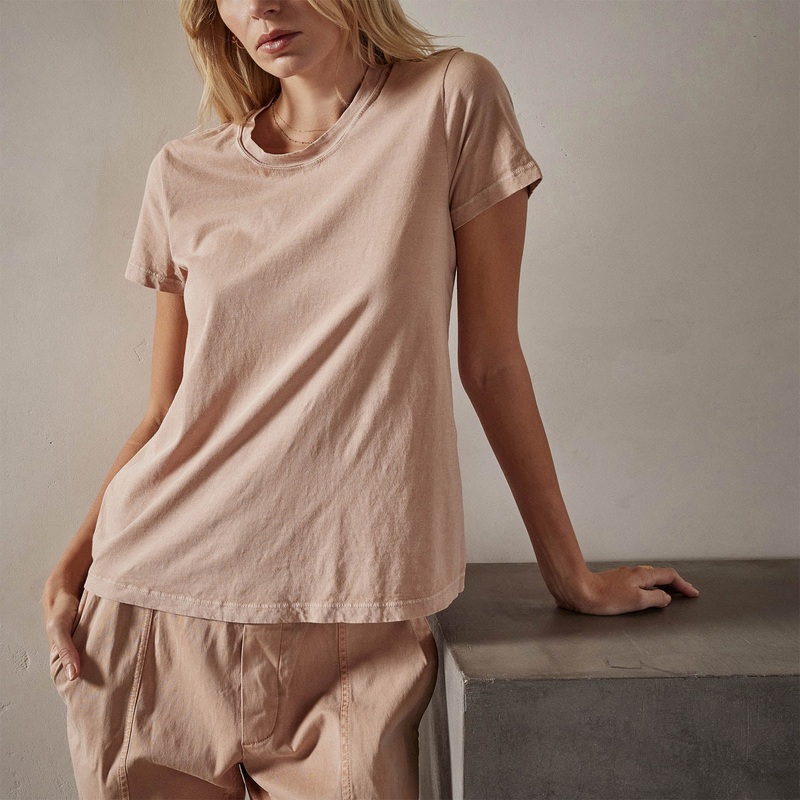 Vintage Little Boy Tee – White Peach Pigment
