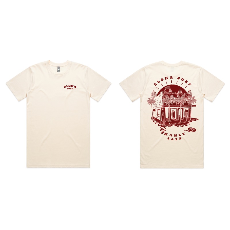 ALOHA 2095 SS SHOP TEE – ECRU