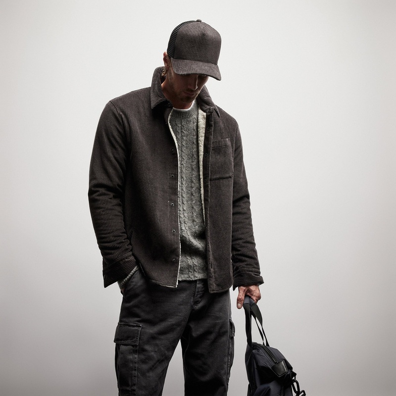 Sherpa Lined Corduroy Shirt Jacket – Kona