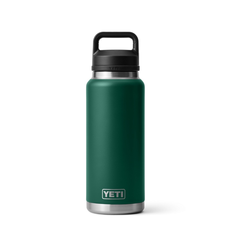 Yeti Rambler 36 Oz Bottle With Chug Cap Black Forest Green