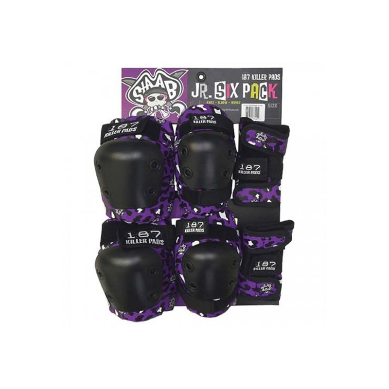 187 Killer Pads Junior Six Pack – Purple